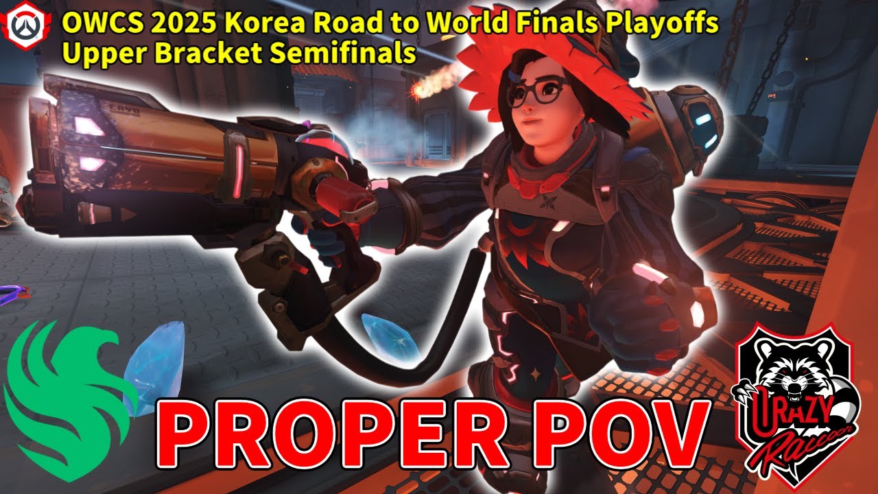 【Proper POV】Team Falcons vs Crazy Raccoon OWCS 2025 Korea Road to World Finals Playoffs【Overwatch 2】