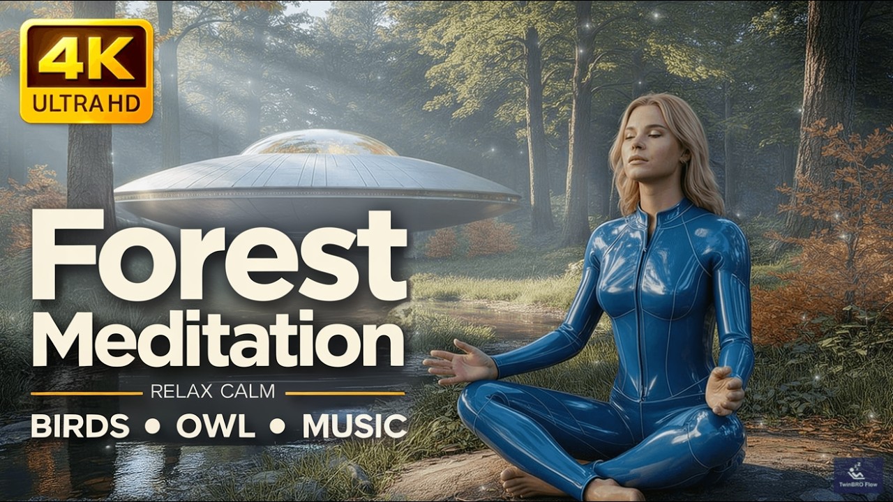 30-Minute Forest Meditation 🌿 | Relaxing Music & Nature Sounds, Birds & Owl | Calm & Grounding