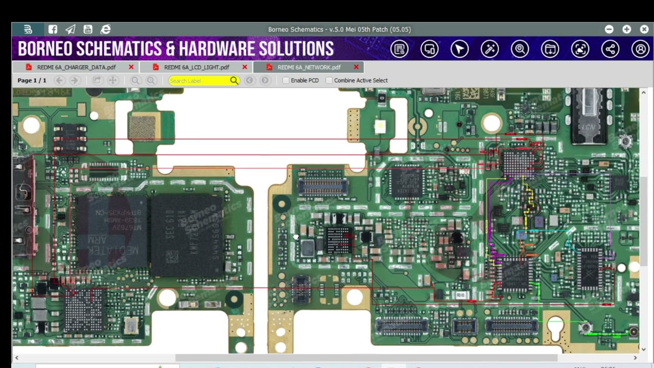 mi 6a network hand solution schematic diagram