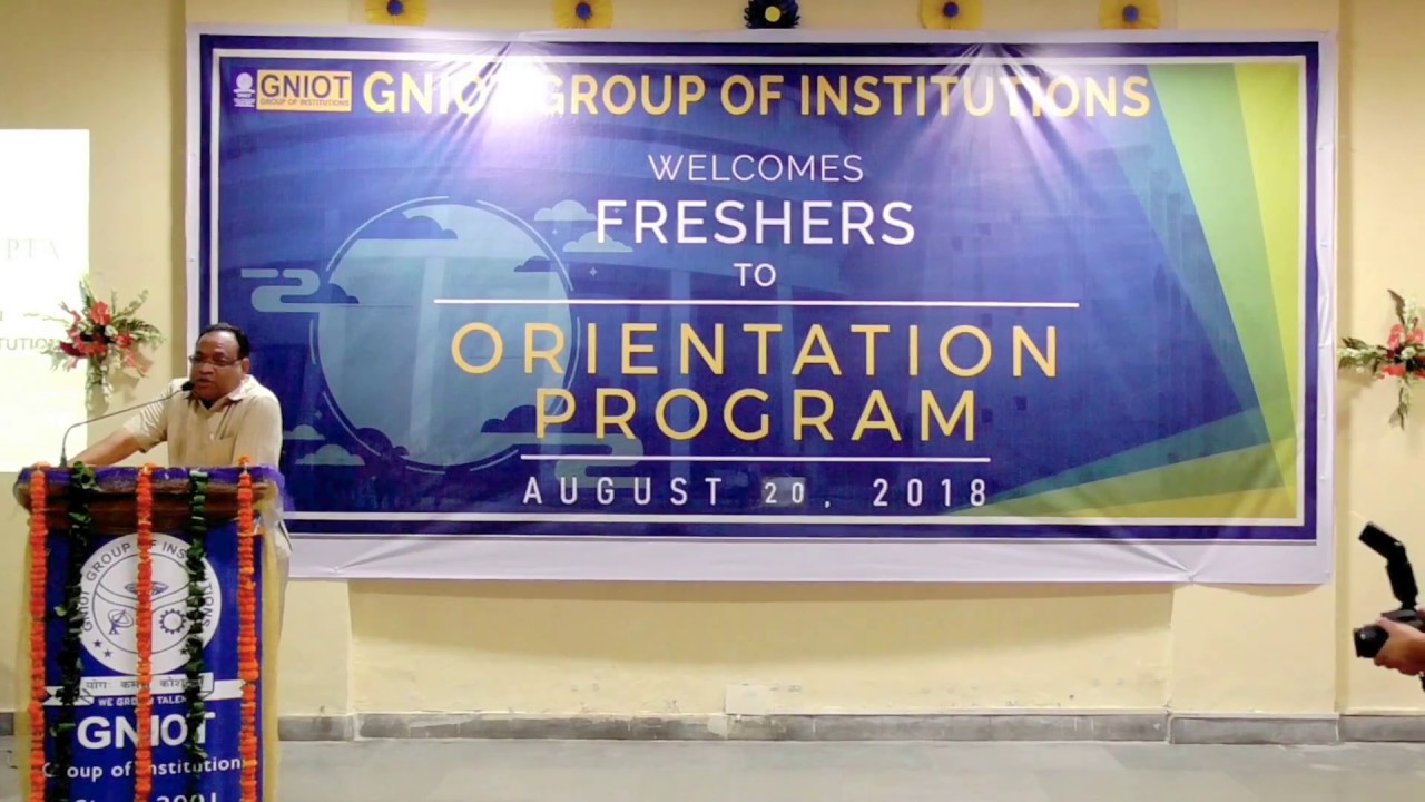 Shri B. L. Gupta || Orientation Program 2018 || GNIOT (Indraprastha University)