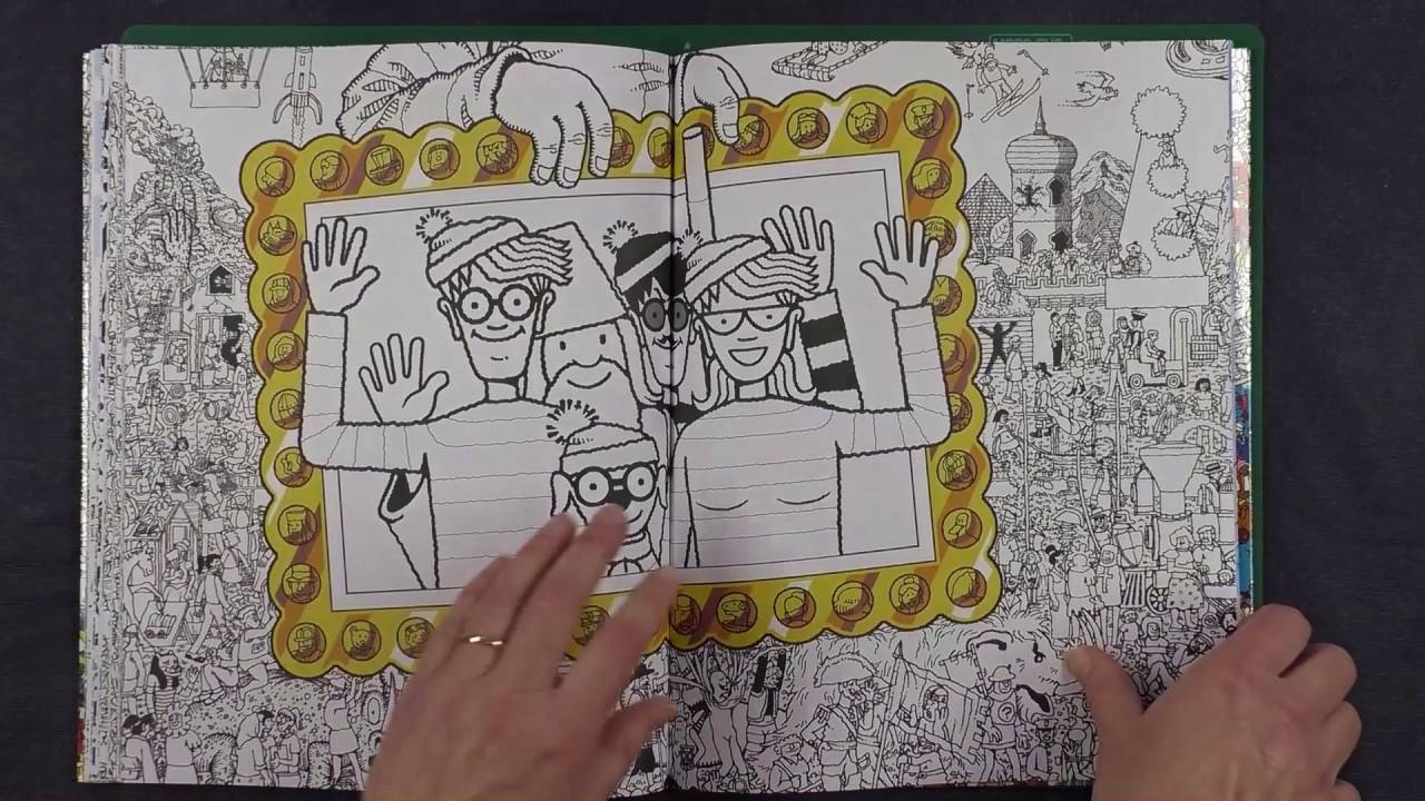 Colouring Book Review: Wheres Wally? with Colouring Hints and Tips.