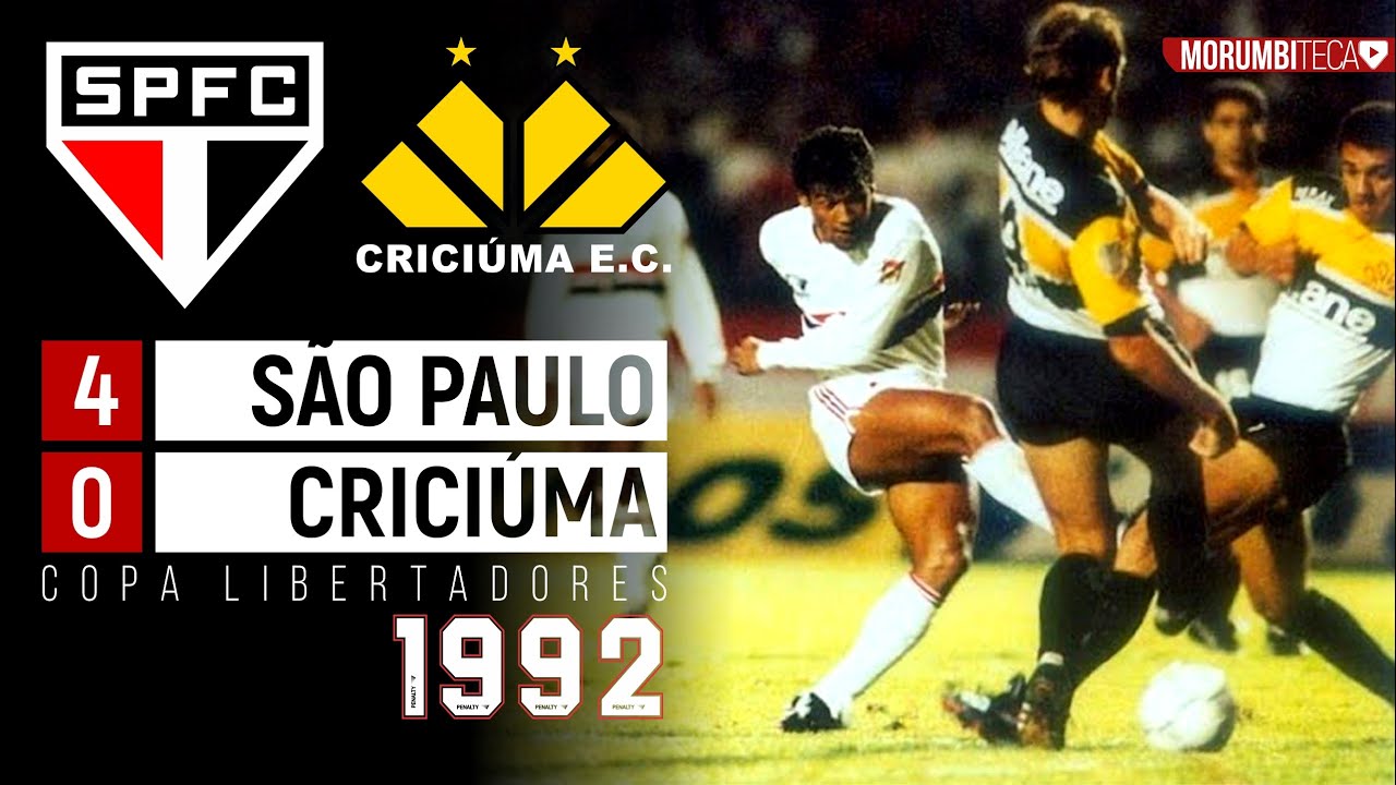 São Paulo 4x0 Criciúma - 1992 - A MÁQUINA DE TELÊ ENGRENANDO RUMO AO TÍTULO DA LIBERTADORES!