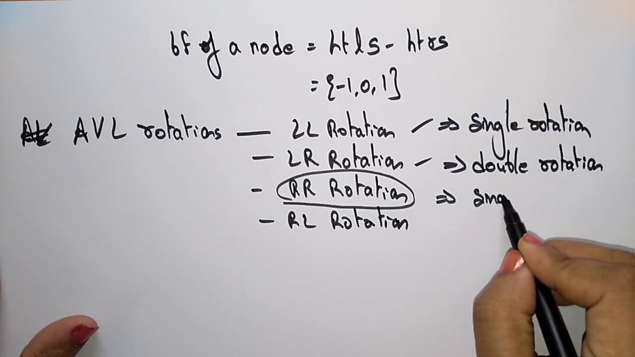 AVL tree rotation examples | RR & RL rotation | DS | Data Structures | Lec-43 | Bhanu Priya