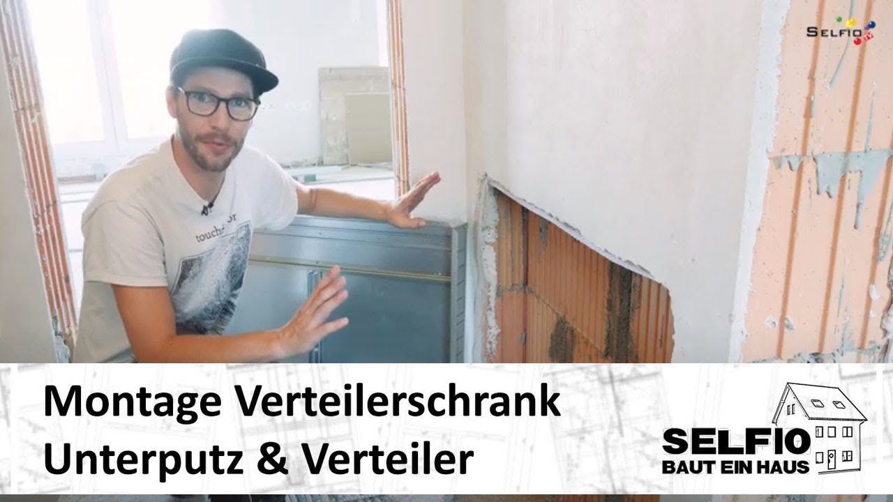 #11 Montage Verteilerschrank Unterputz & Verteiler f&uuml;r die Fu&szlig;bodenheizung - Selfio baut ein Haus 🏠