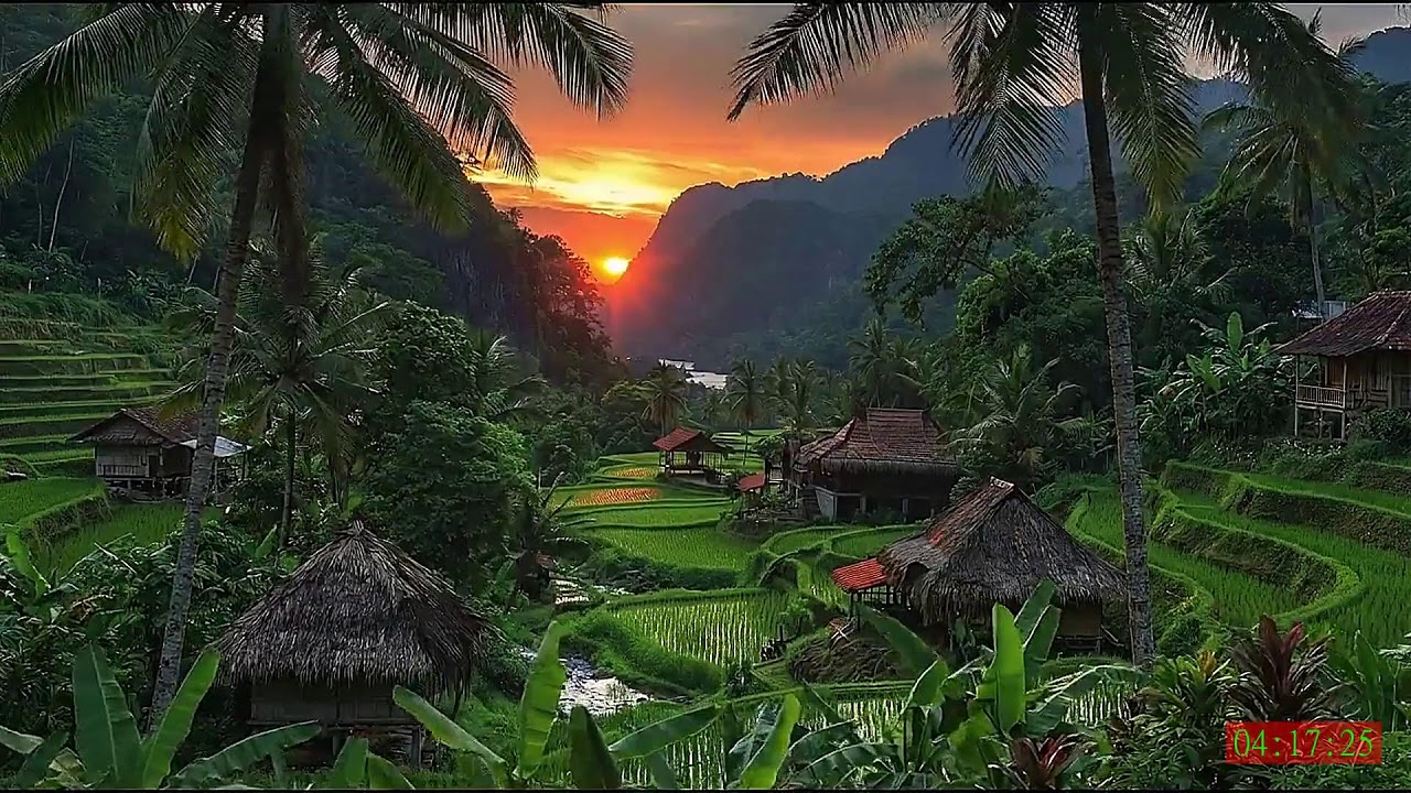 No Ads 4K HDR Natural River Nature Sounds for Sleeping Calmly