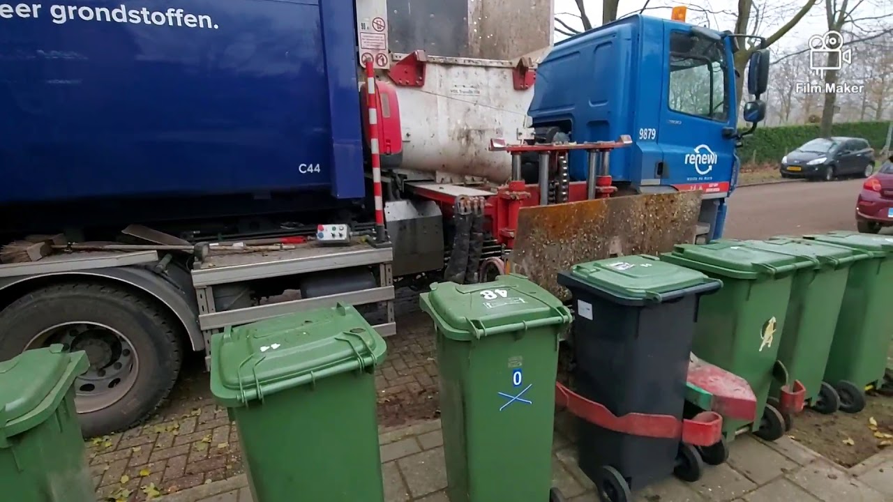 vuilniswagen inzamelt GFT