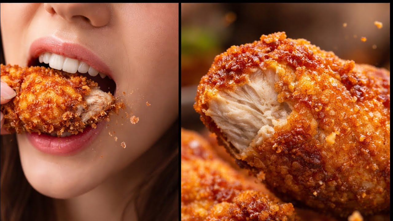 The Crunch on This Chicken Is So Satisfying 🍗 Mukbang ASMR