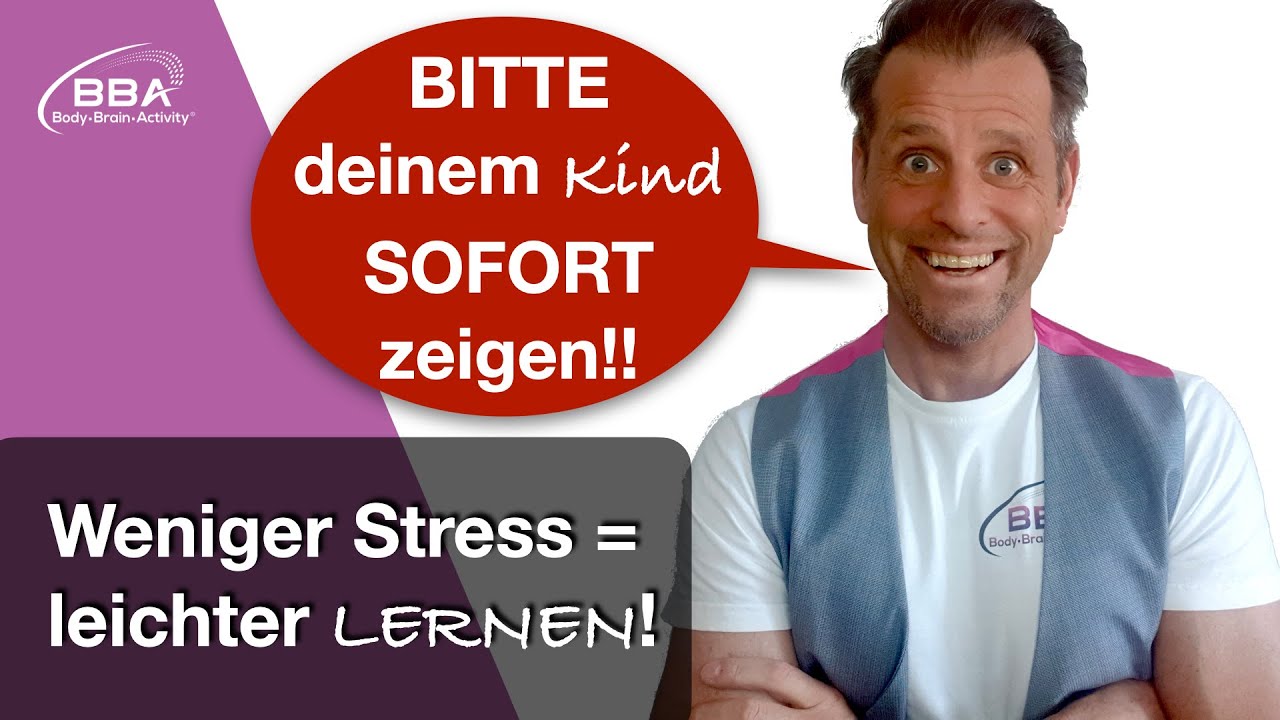 Gehirn entspannen: So lernt dein Kind SOFORT leichter! - 4 kurze Übungen