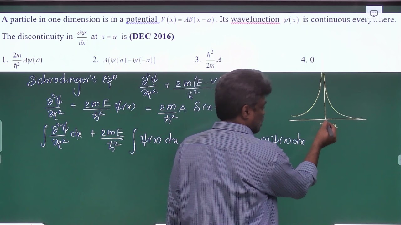 CSIR /QM Schrodinger's Equation (Dec 2016)