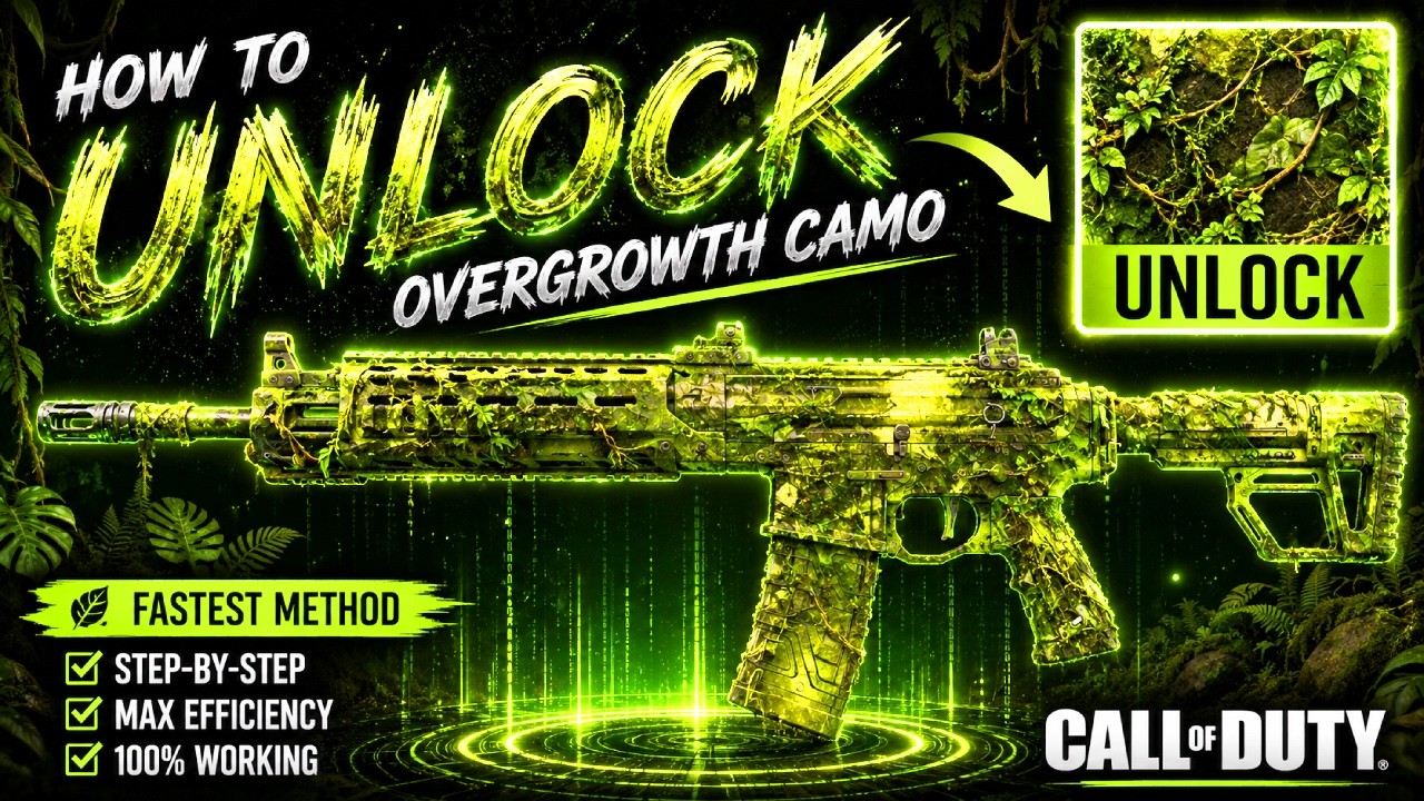 THE OVERGROWTH CAMO FROM B03 IS BACK! Fastest Unlock Method (BO7 Illicit Cargo Event)