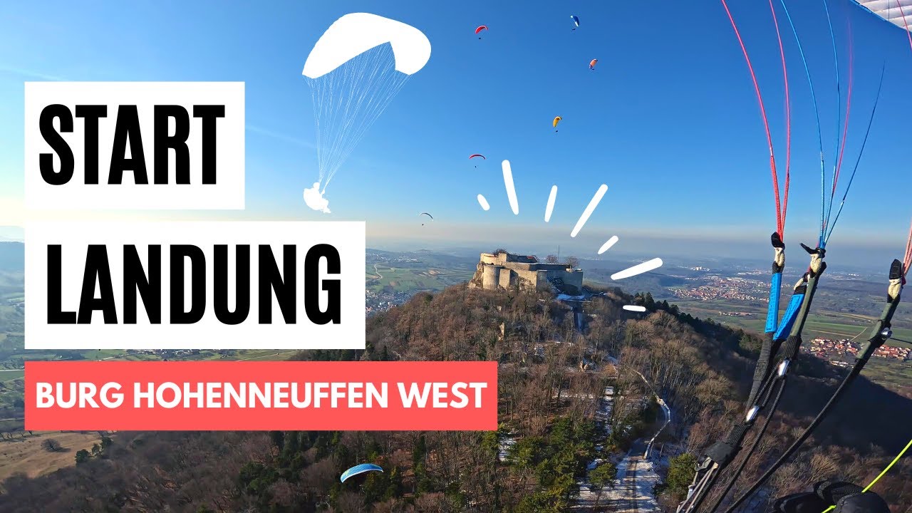 Start & Landung Burg Hohenneuffen West #paragliding