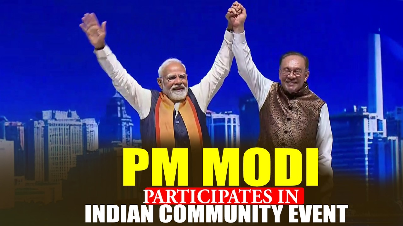 LIVE: Malaysian PM Ibrahim and PM Modi participate in Indian community event at MIECC, Kuala Lumpur