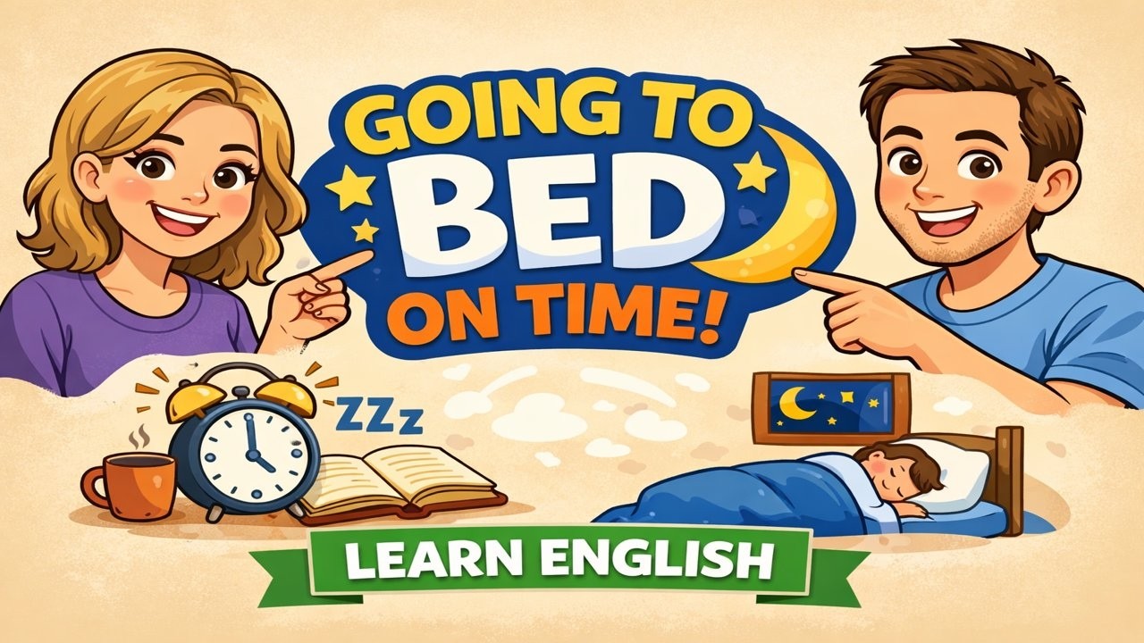 Speak English Naturally | Going to Bed on Time.