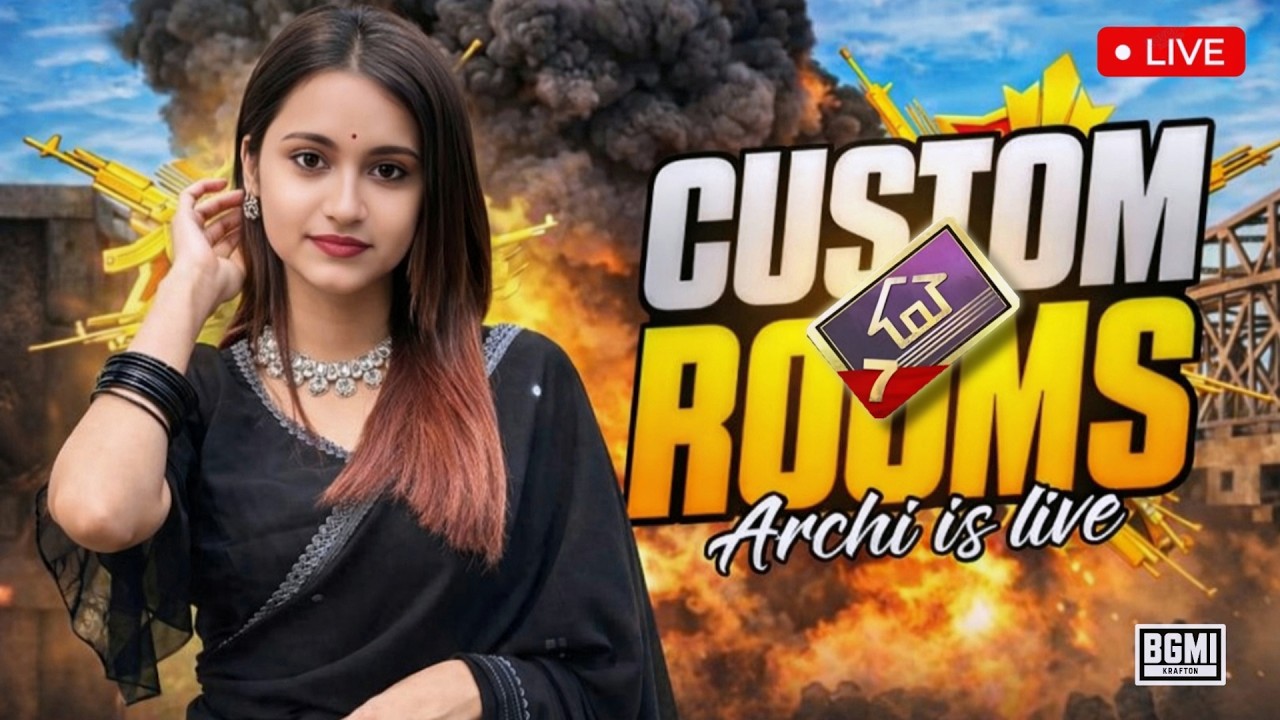 BGMI LIVE CUSTOM ROOM || BGMI CUSTOM ROOM LIVE #bgmilive #customroomlive #pubgmobile #archilive
