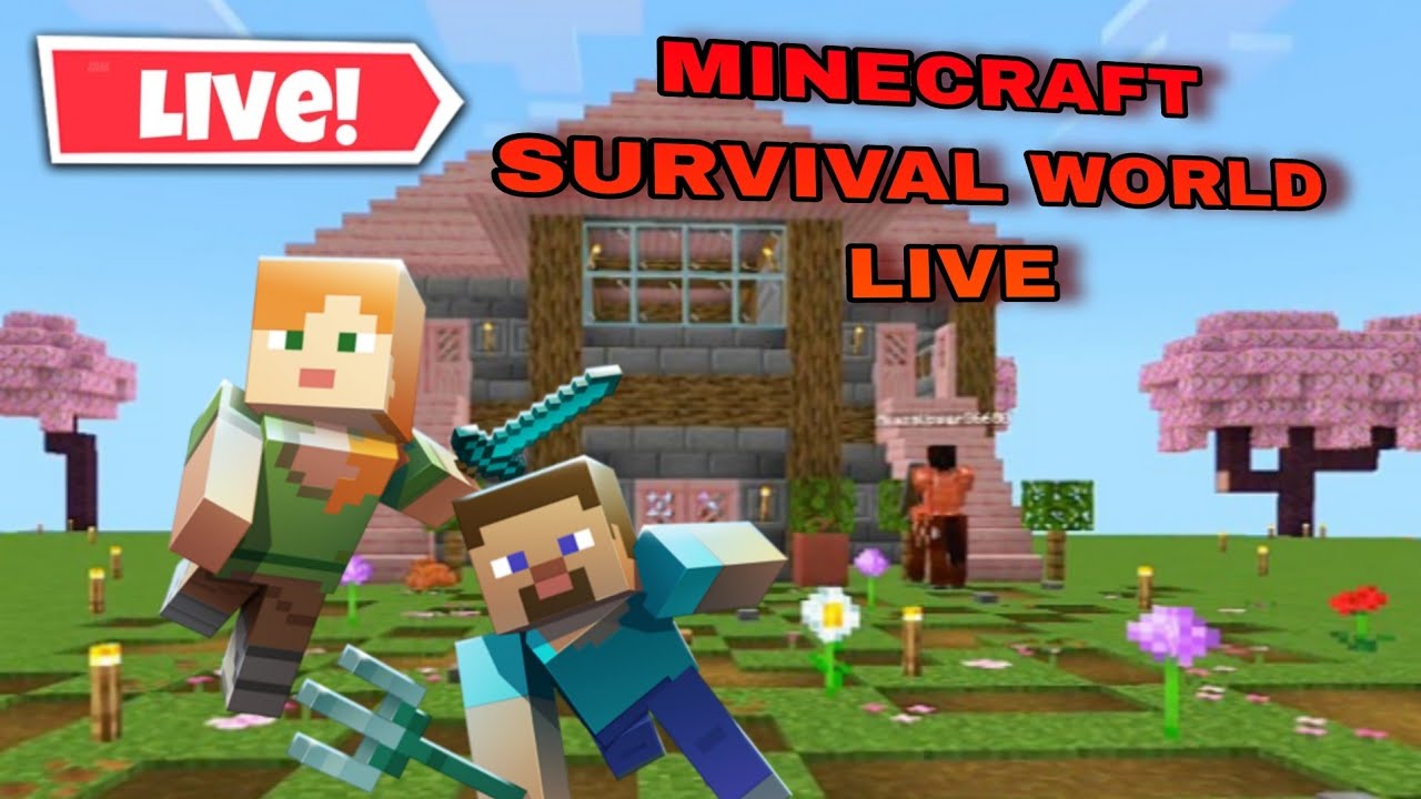 ✨SANVI IS LIVE♥️ MINECRAFT SURVIVAL WORLD 🌍💌 WITH VIEWERS ✨🌸 #shortslive