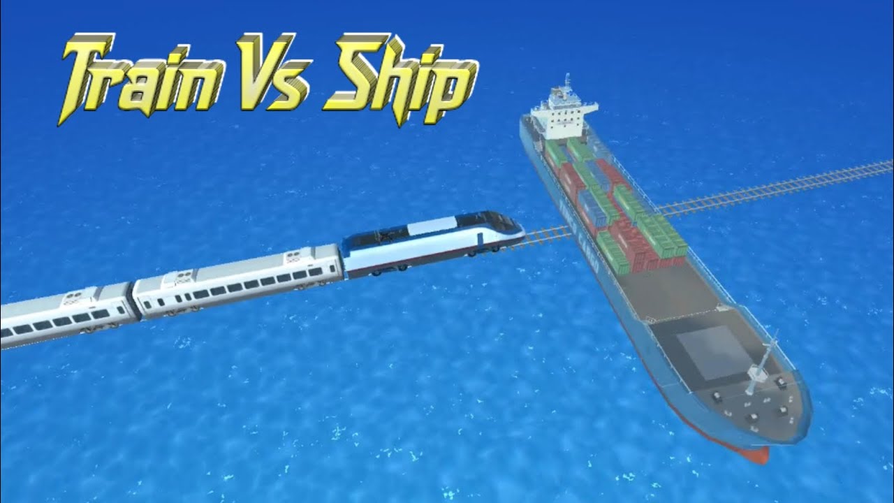Train Vs Ship Accident | Train Crashes | BeamNG.Drive
