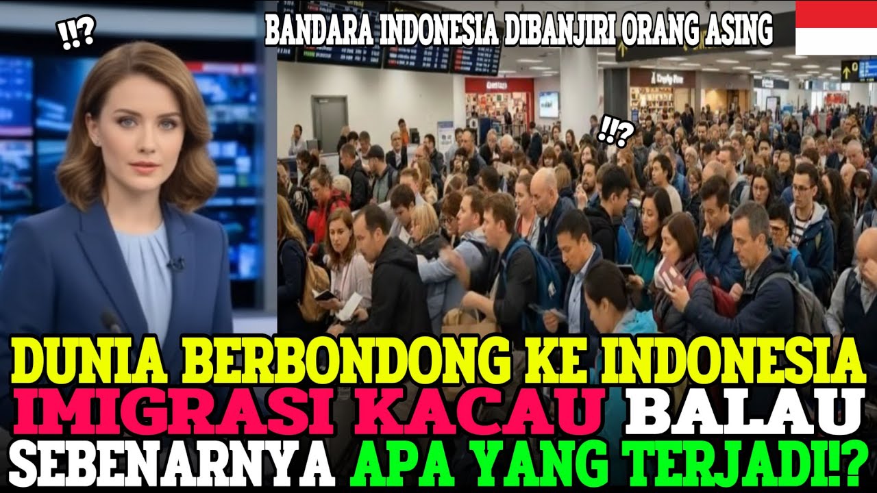 BIARKAN AKU KE INDONESIA!” PROFESOR INGGRIS MEMBANJIRI BANDARA, DUNIA TERPUKAU KEJUJURAN 😱