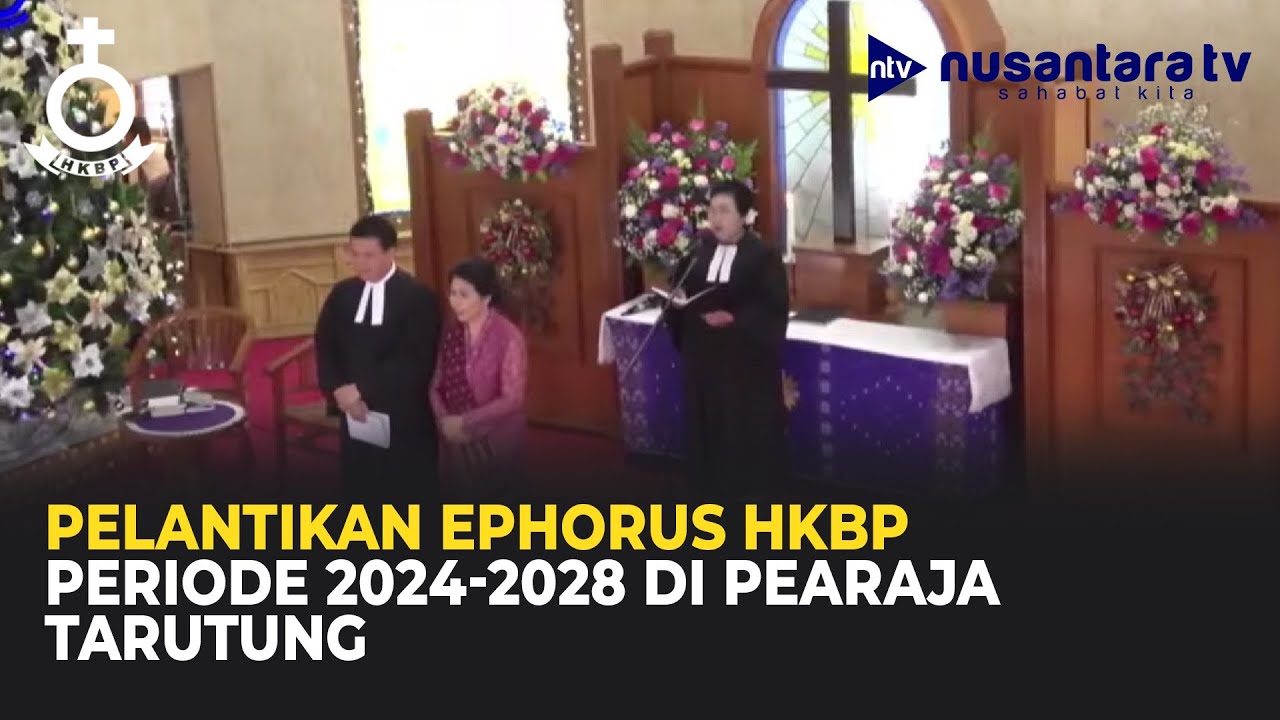 Momen Pelantikan Ephorus HKBP Periode 2024 2028 Pdt  Dr. Victor Tinambunan di Pearaja Tarutung