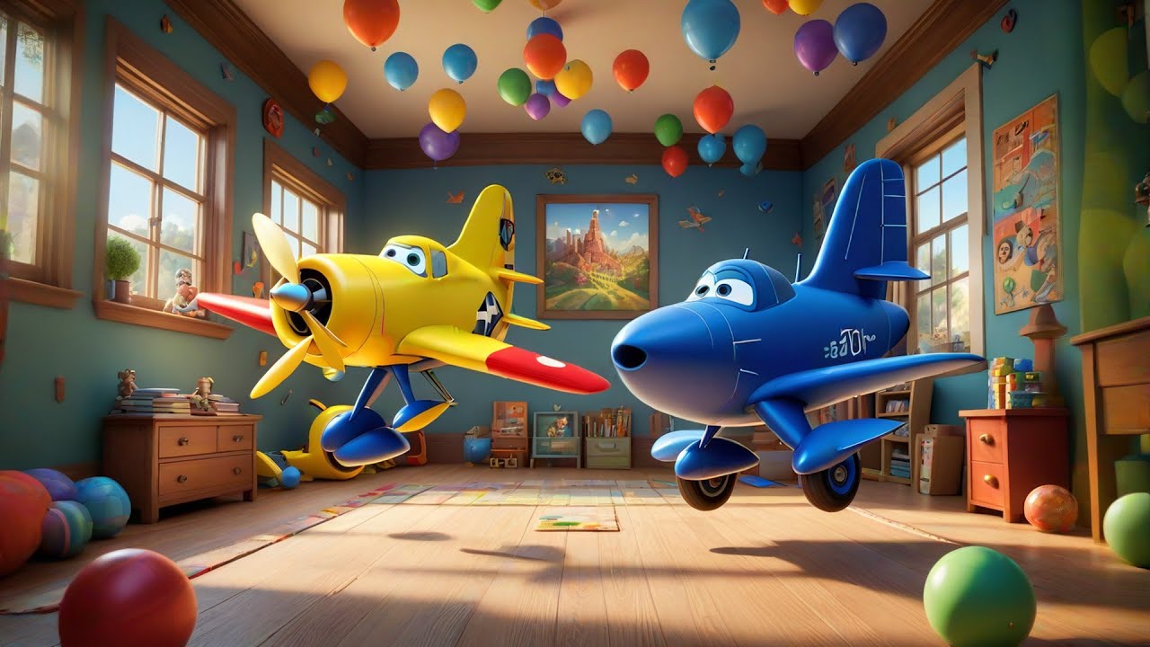 Six Toy Planes Add and Fly | Addition Song for Kids | Math Rhymes for Toddlers & Preschoolers