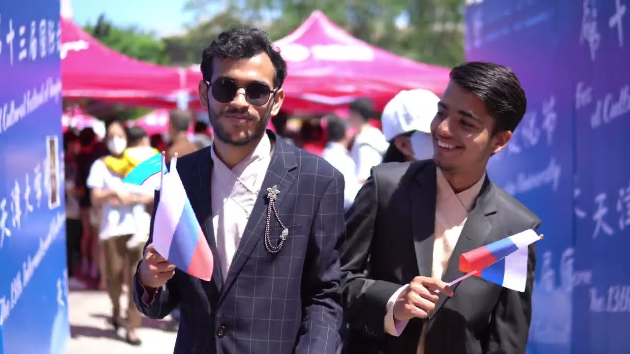 Tianjin University international cultural festival （by Aditi chakma and Gisong Shin）