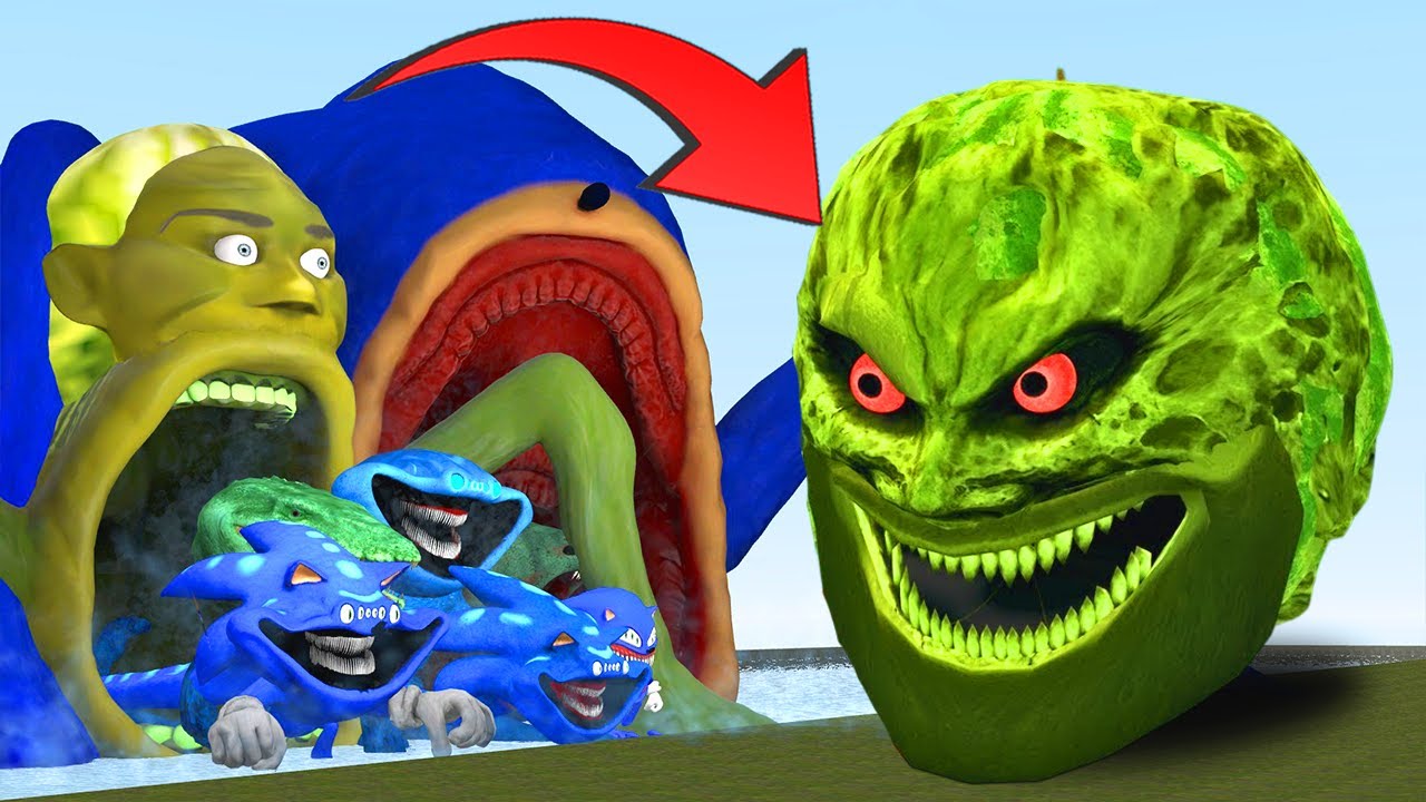 NEW CURSED MECHA LIN GANG GU MELON HEAD MEME VS ALL SEA EATERS FAMILY!!! - Garry&rsquo;s Mod