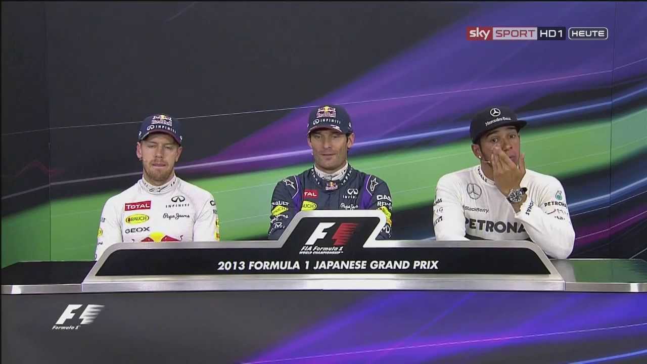 F1 Suzuka Japan Drivers Press Conference After Qualifying 2013 AUDIO EN