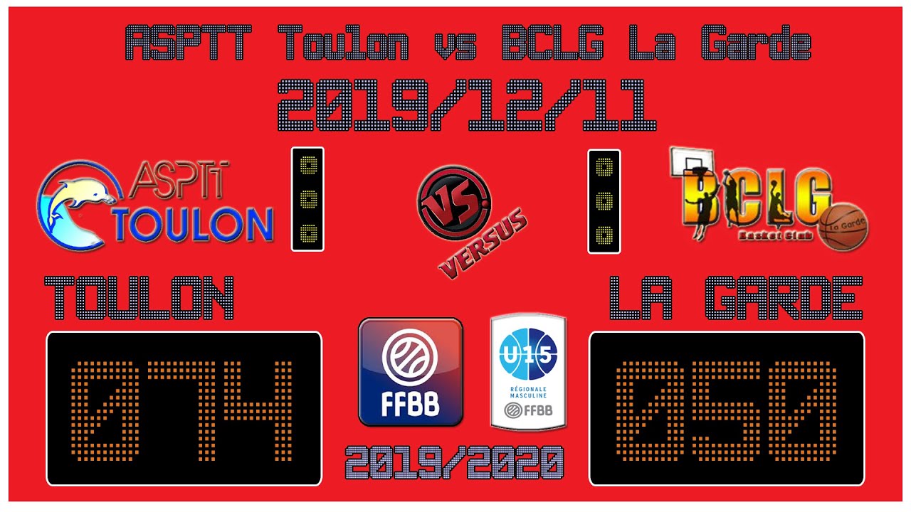 2019-12-11 - U15M - Asptt vs LaGarde