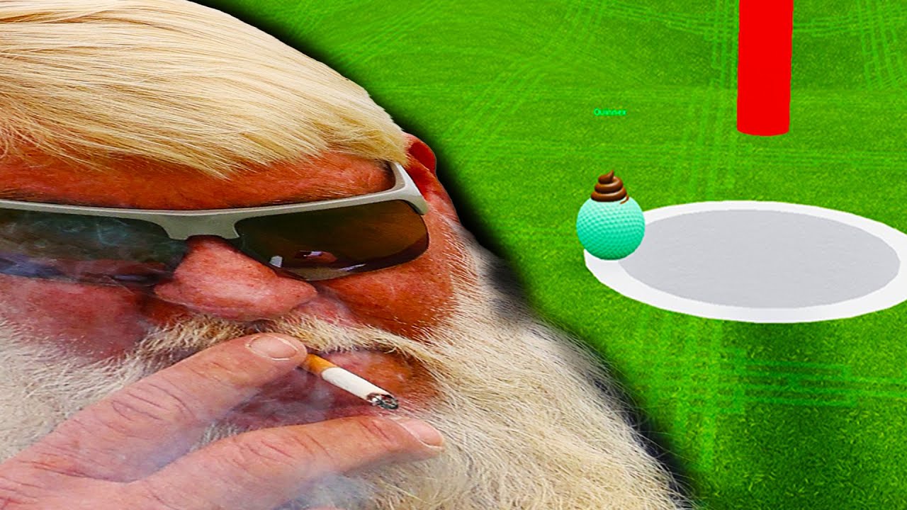 2 идиота пытаются играть в гольф