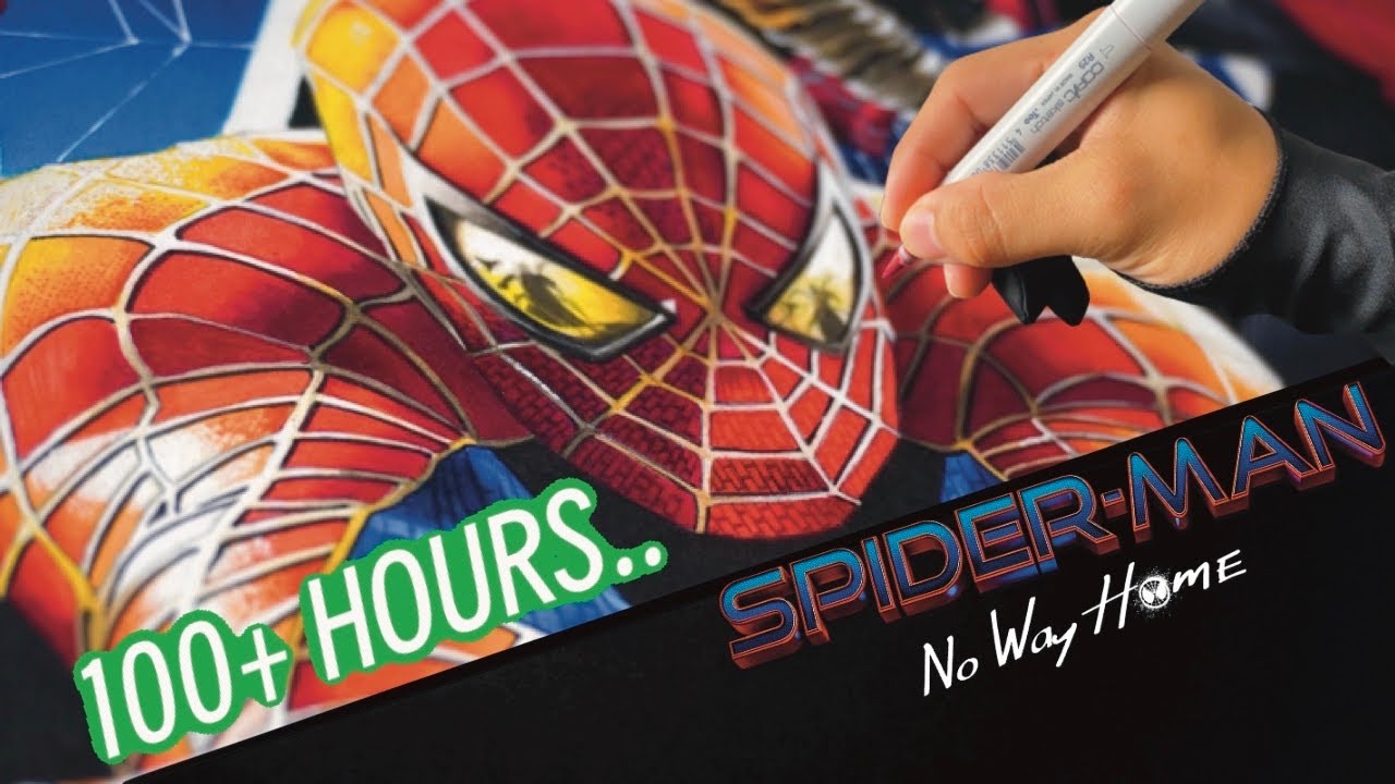 MY BIGGEST DRAWING YET… | Part 1 | Spider-Man No Way Home