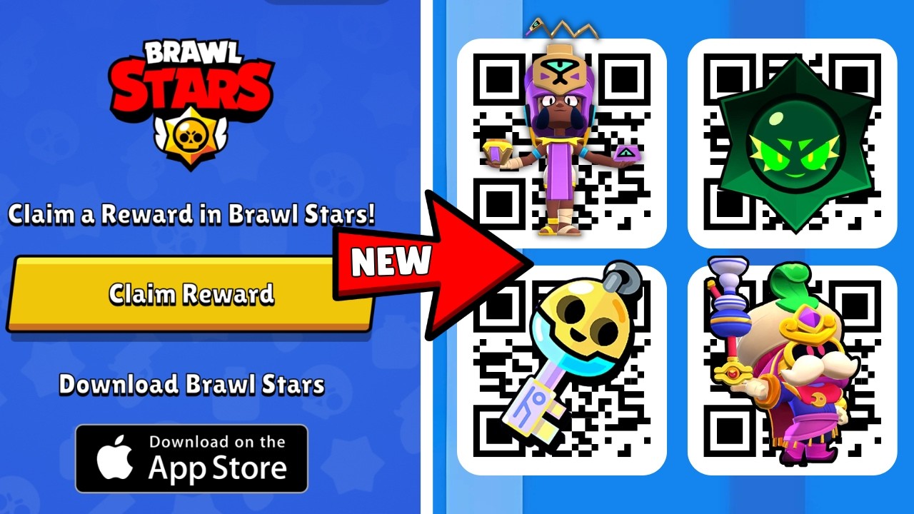 НОВЫЕ РАБОЧИЕ QR-КОДЫ 2026 ГОДА! 🎉 | QR-КОДЫ И ПОДАРКИ BRAWL STARS