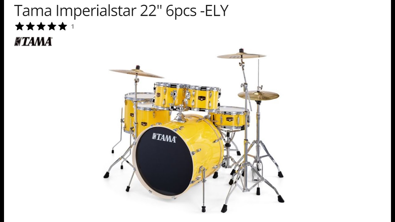 Purchase, Ship and Assemble Music Gear - Tama Imperialstar 22