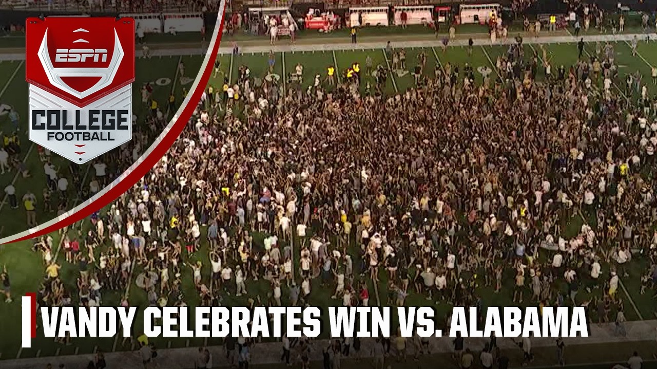 Vanderbilt fans storm the field after taking down No. 1 Alabama | ESPN College Football