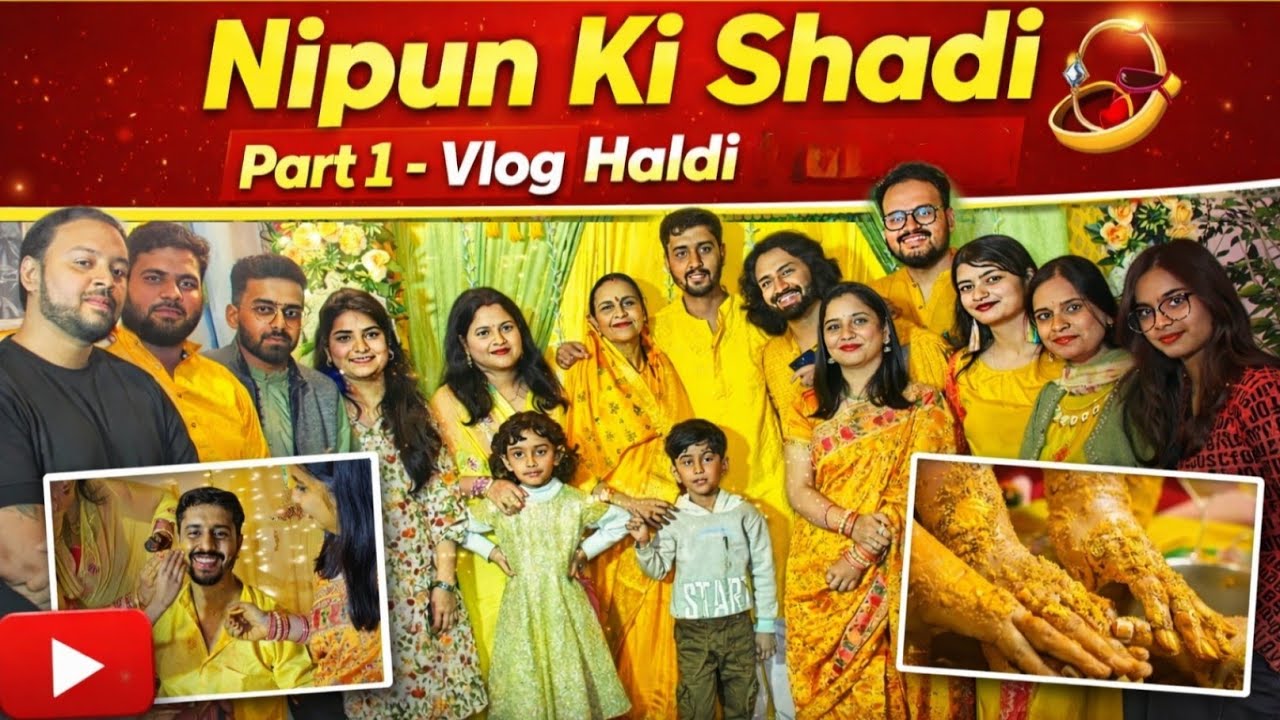 Nipun ki Shadi  😎🔥| Part 1 | Haldi Mandap | #vlog #shadi #celebration 