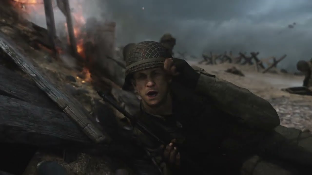 Call of Duty WWII Part 1: D-Day Chaos on Hardened 😂😂 (Dross commentary) Warning: strong language  