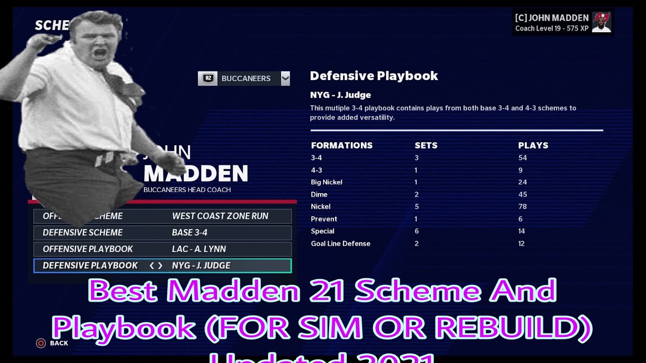 Madden 21 Best Playbooks And Scheme (Simulation/Rebuild) time stamps in description