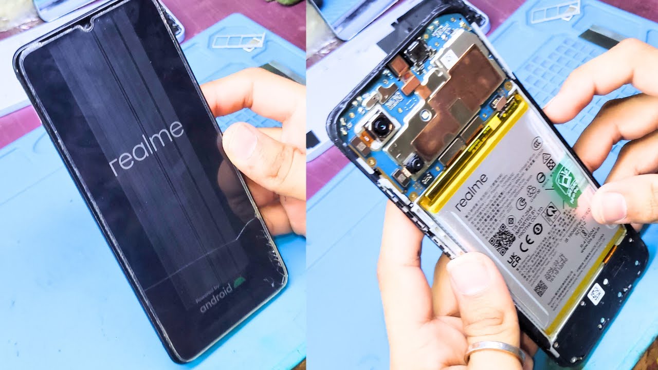 How to Replace the Screen Realme Note 50 RMX3834  - Realme Note 50 Broken Screen Replacement