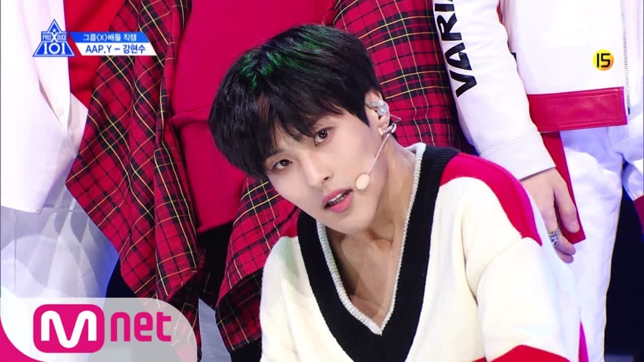 PRODUCE X 101 [단독/직캠] 일대일아이컨택ㅣ강현수 - GOT7 ♬Girls Girls Girls @그룹X배틀 190517 EP.3