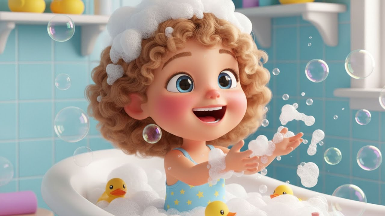 🫧 Hora do Banho com a Chloe! 🚿 Música Infantil Divertida para Crianças se Lavarem 💦