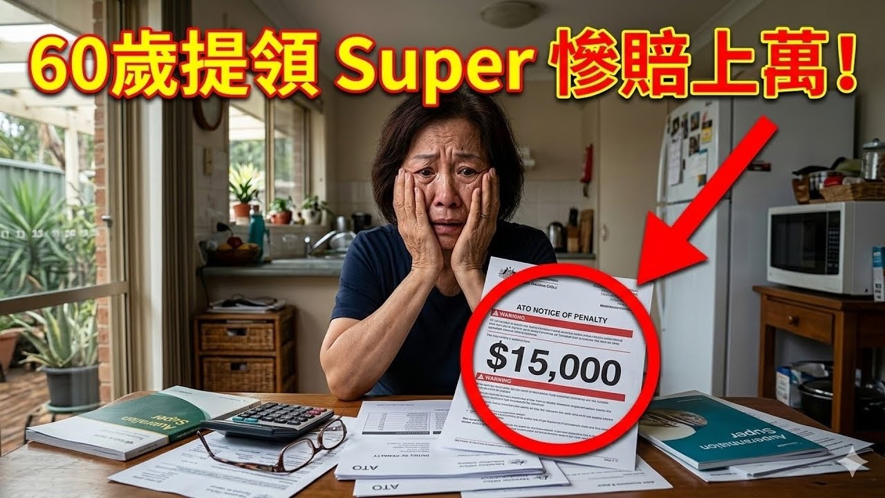 澳洲華人退休理財 5 大血虧陷阱！60 歲提領公積金 Super 這樣做，小心被稅務局 ATO 重罰上萬刀！#澳洲華人 #退休理財 #公積金 #Super #ATO #血虧陷阱 #退休 #稅務