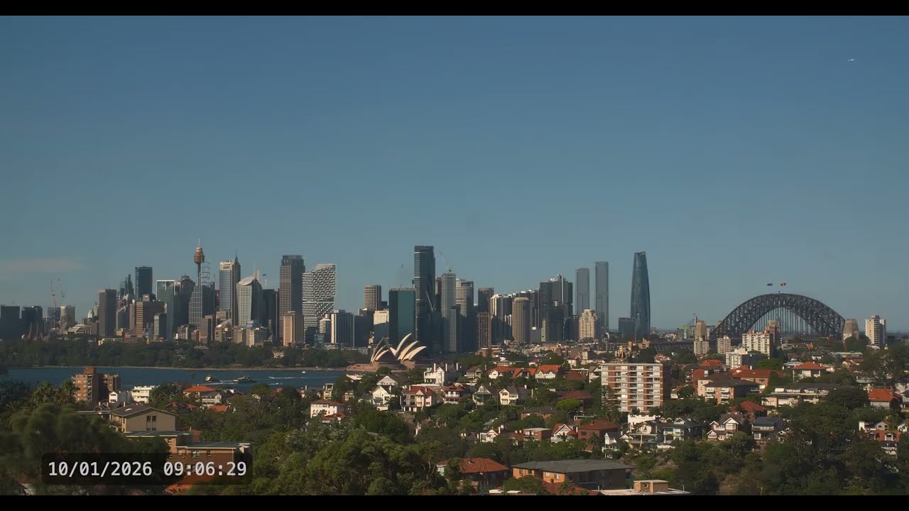 Sydney Australia Live 4K HDR Ultrawide Webcam Stream