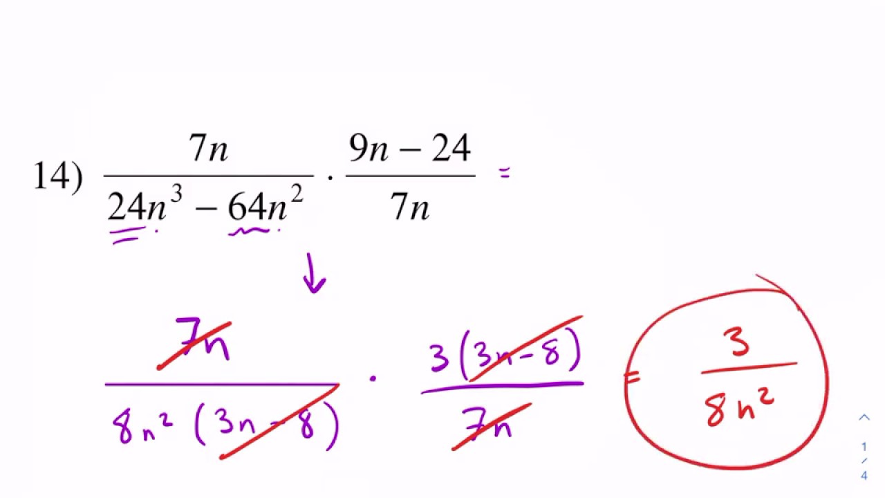 Kuta Tutorial: multiplying rational expressions