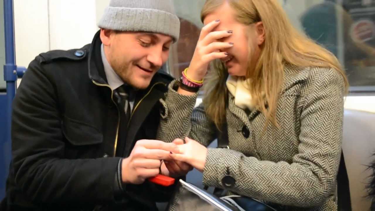 BEST Marriage Proposal in Subway EVER!!,  Bulgaria 2012