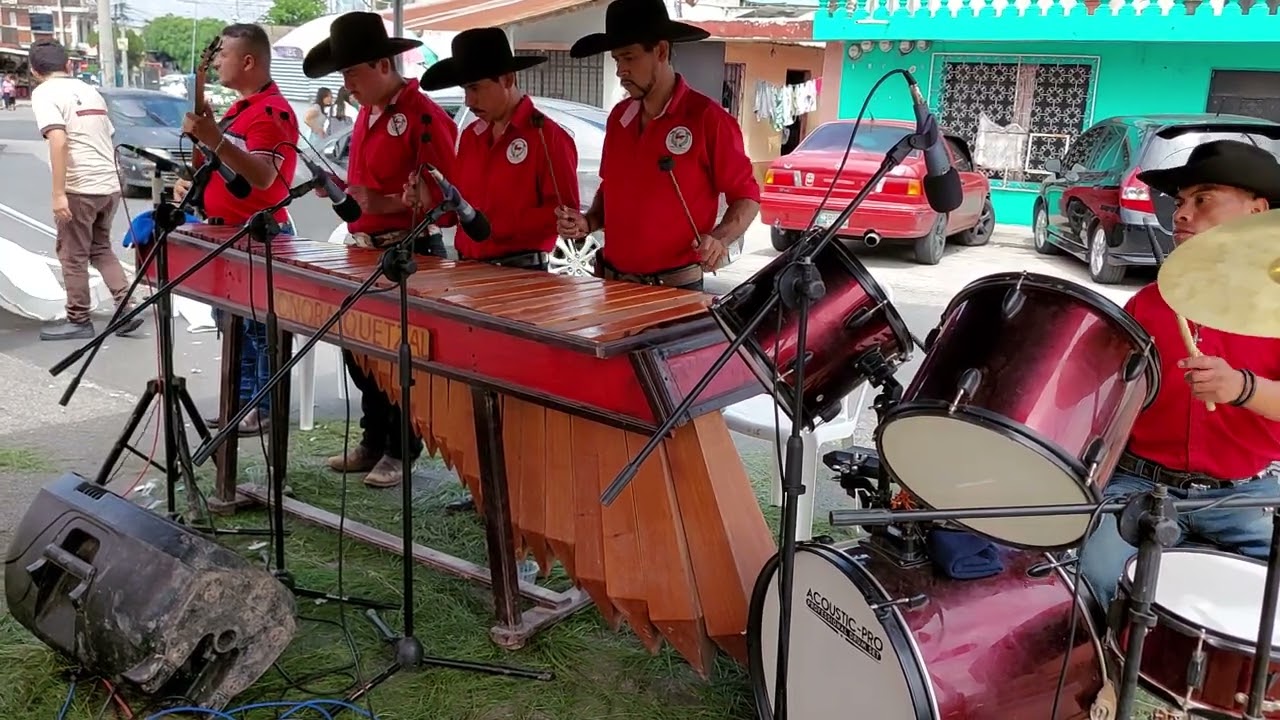 cumbia,,mi poquito de oro & papito    ,, en marimba  sonora quetzal
