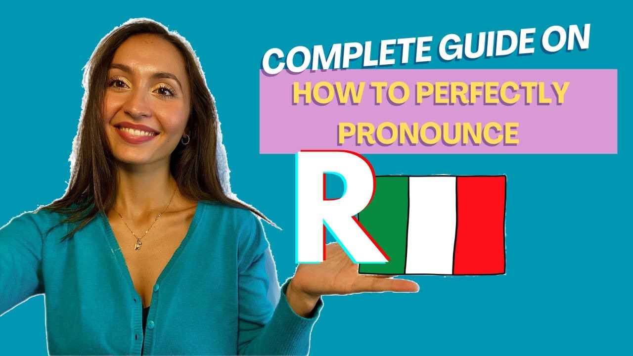 How to correctly pronounce the ITALIAN "R" - a useful guide 📗📖📕