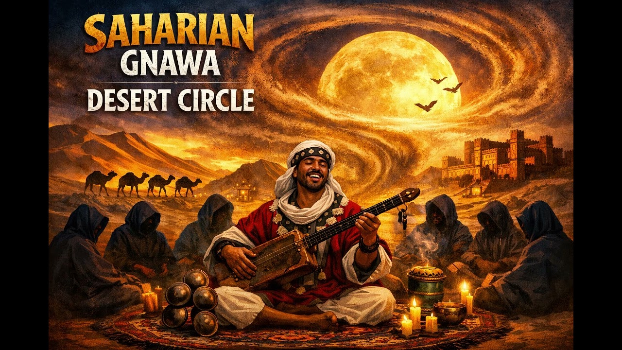 Saharian Gnawa - Desert Circle دائرة الصحراء #gnawa #sahara #morocco #gnawamusic #MoroccanCulture
