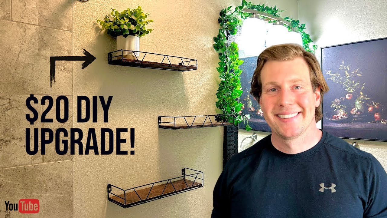 $20 Modern Shelf Upgrade for any Bathroom | Aesthetic Design
