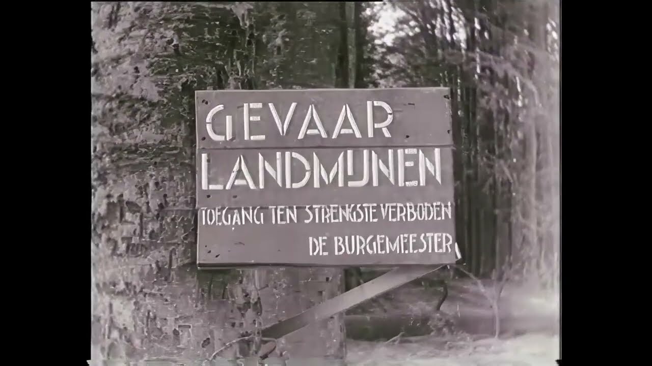 World war 2 aftermath and Baileybridges at de Steeg and Ellecom   1945 (upscaled and enhanced)