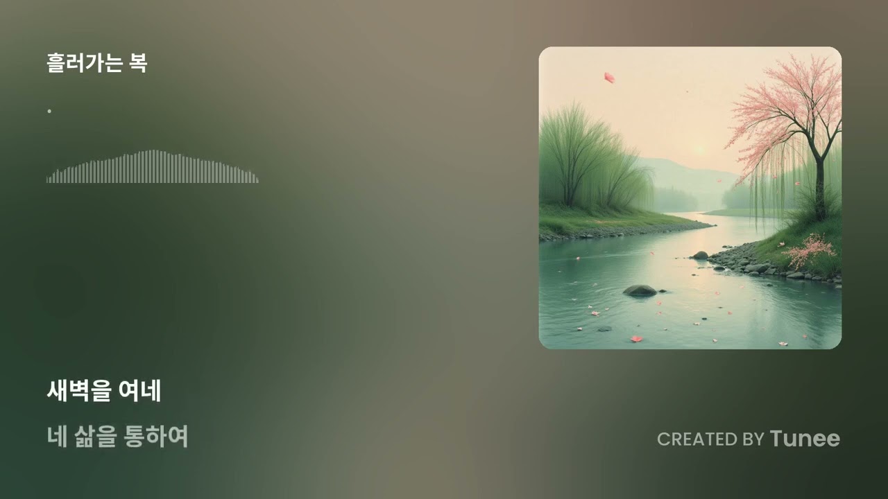 흘러가는 복 (창세기 12:2-3) #찬양#ccm#주님