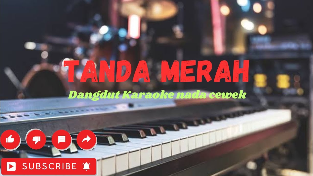Tanda Merah | Karaoke nada cewek + lirik JOSSS