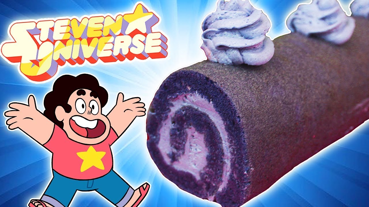 PASTEL UBE 🍰 de STEVEN UNIVERSE!! 😋 (UBE ROLL Fácilisimo!!)
